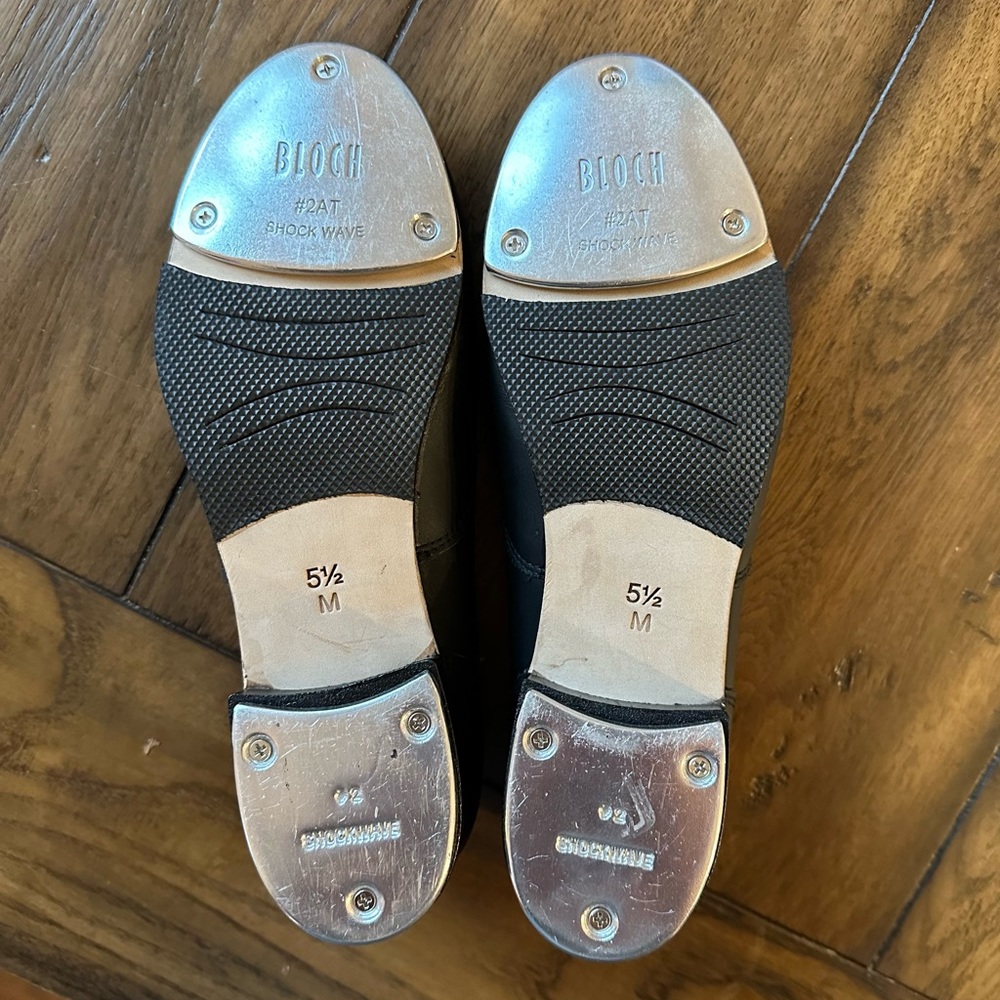 Bloch Ladies Audeo Jazz Tap Leather Tap Shoes size 5.5